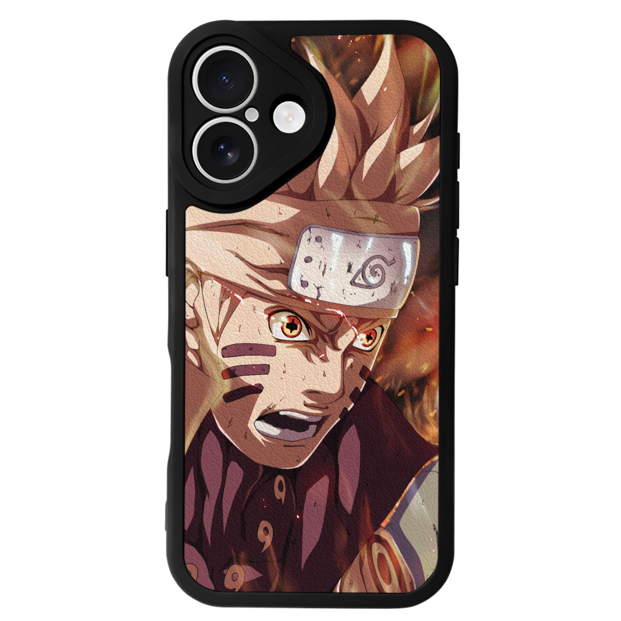（画像用） NARUTO -ナルト- NARUTO -ナルト- 疾風伝 【iPhone 16シリーズ対応】シリコンスマホケース（レザー調） 材質：シリコン